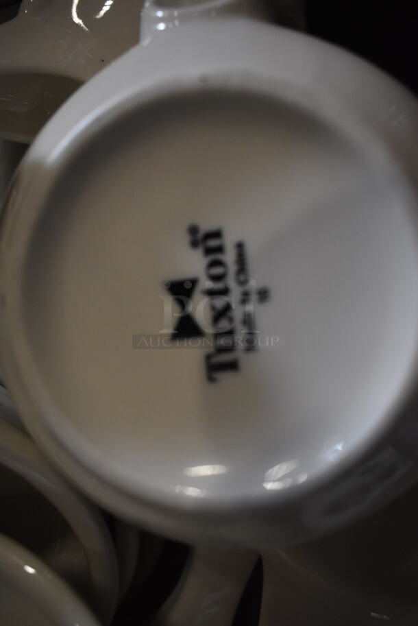 ALL ONE MONEY! Lot of Tuxton Soup Bowls With Handles, White.  - Image 5 of 5