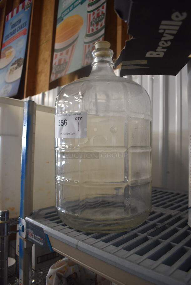 Clear Plastic Jug With Topper - Image 3 of 3