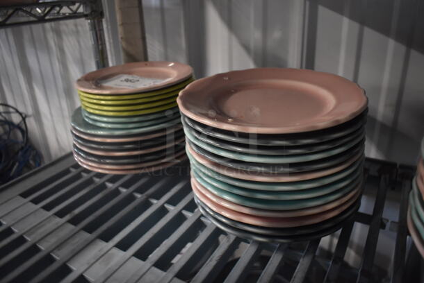 27 Multi Colored Homer Laughlin Pastel Plates. 27 Times Your Bid! - Image 2 of 2