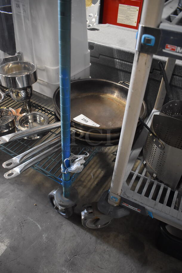 3 Frying Pans With Stainless Steel Handles. 3 Times Your Bid!  - Image 3 of 3