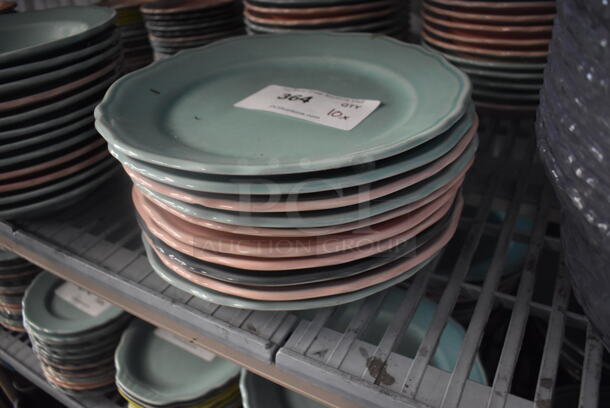 10 Multi Colored Homer Laughlin Pastel Plates. 10 Times Your Bid! - Image 3 of 3