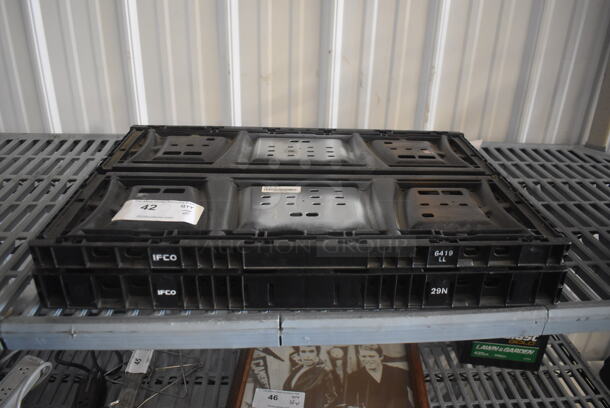 2 Folding Black Square Containers. 2 Times Your Bid!  - Image 4 of 4