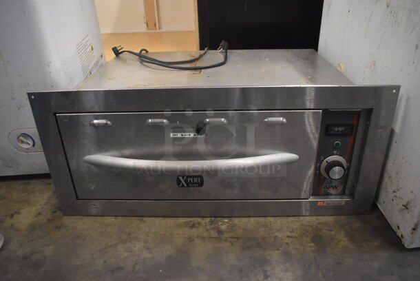 APW HDDi-1-120-B-S Stainless Steel Electric Countertop Food Warming Drawer 120V, 1 Phase. Tested and Working!