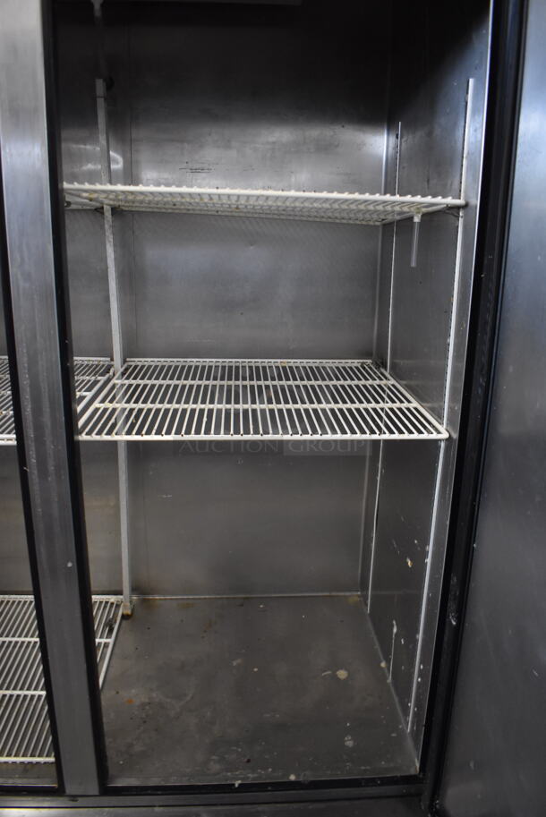 2012 True TS-49 2 Door Commercial Stainless Steel Cooler With Polycoated Racks on Casters 115 Volts 1 Phase Tested and Working! - Image 3 of 5