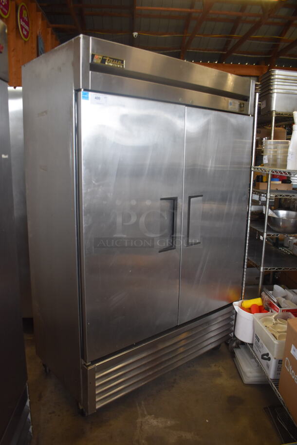 2012 True TS-49 2 Door Commercial Stainless Steel Cooler With Polycoated Racks on Casters. 115 Volts, 1 Phase Tested and Working! - Image 2 of 5