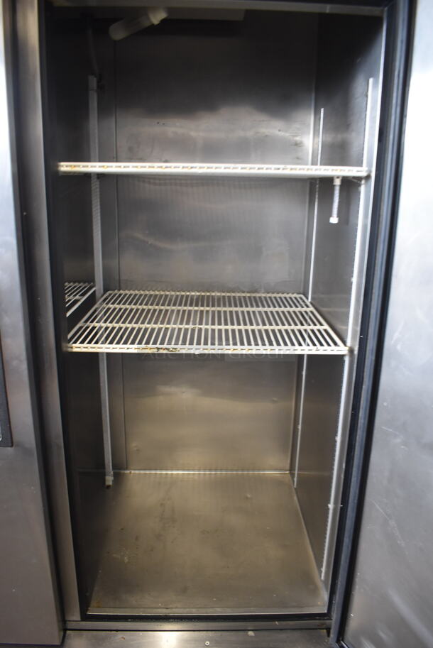 2012 True TS-49 2 Door Commercial Stainless Steel Cooler With Polycoated Racks on Casters. 115 Volts, 1 Phase Tested and Working! - Image 4 of 5