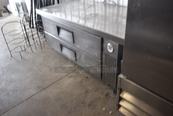 2013 True TRCB-52-60 2 Door Commercial Stainless Steel Refrigerated Chef Base on Casters. 115 Volts Tested and Powers On But Does Not Get Cold - Image 2 of 8