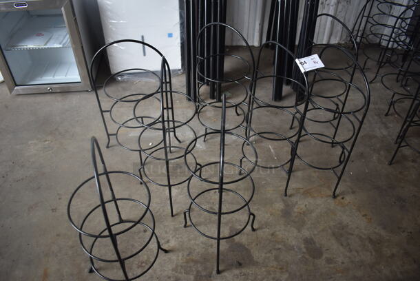 8 Black 3 Tier Round Buffet Stands. 8 Times Your Bid! - Image 1 of 2