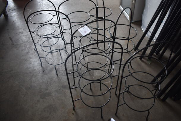 8 Black 3 Tier Round Buffet Stands. 8 Times Your Bid! - Image 2 of 2