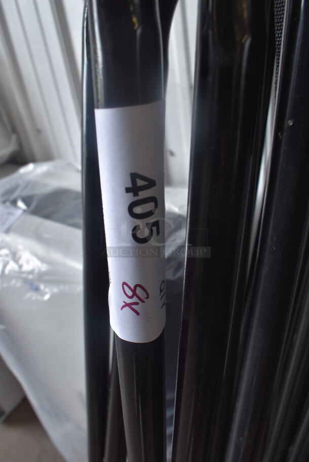 8 Black Metal Poles. 8 Times Your Bid! - Image 1 of 1