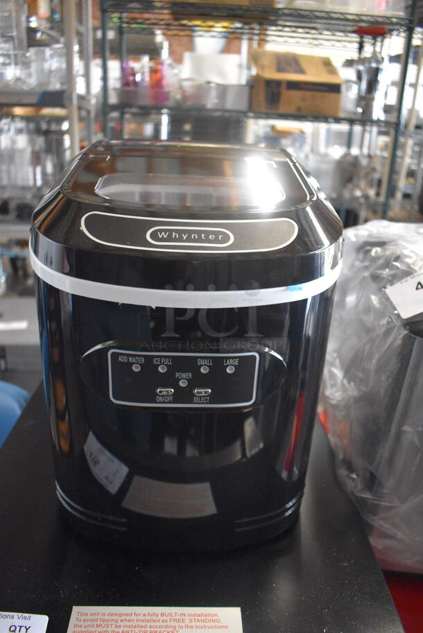 BRAND NEW SCRATCH AND DENT! Whynter Portable 27lb Compact Portable Countertop Ice Maker IMC-270MS. 120 Volt 1 Phase. Tested and Working! - Image 2 of 6