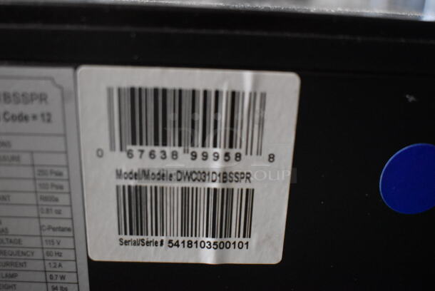 BRAND NEW SCRATCH AND DENT! Danby Silhouette 15" Built In 28 Bottle Wine Cooler DWC031D1BSSPR. 115 Volt 1 Phase. Tested and Working! - Image 4 of 5