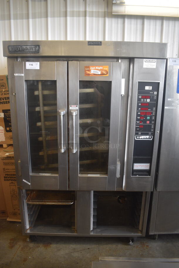 Hobart OV300E HO300E Electric Powered Rotating Rack Oven on Double Pan Rack on Commercial Casters. 208/240/480/3 Phase - Image 1 of 12