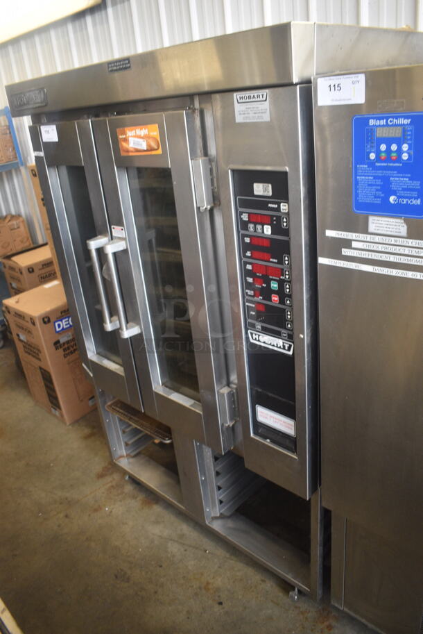 Hobart OV300E HO300E Electric Powered Rotating Rack Oven on Double Pan Rack on Commercial Casters. 208/240/480/3 Phase - Image 3 of 12