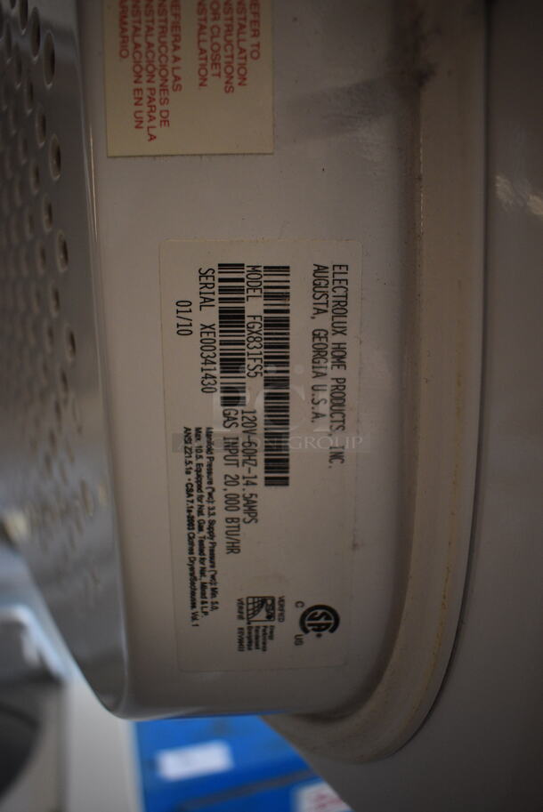 Electrolux FGX831FS5 Natural Gas Powered Washer Dryer Combo. 120 Volt - Image 6 of 7