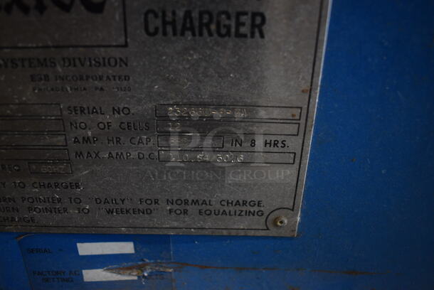 Exide Power Systems Battery Charger NPC 12-3-680. 240/480 Volts 3 Phase - Image 7 of 7
