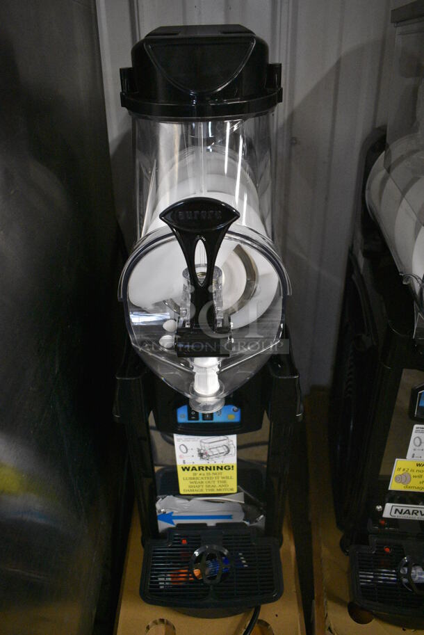 BRAND NEW IN BOX! Narvon Model AURORA 1 Metal Commercial Countertop Single Hopper Slushie Machine. Hopper Has 1.6 Gallon Capacity. 120 Volts, 1 Phase. 8x20x30. Tested and Working! - Image 1 of 1