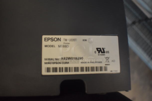 BRAND NEW Epson M188D TM-U220D Receipt Printer - Image 5 of 5