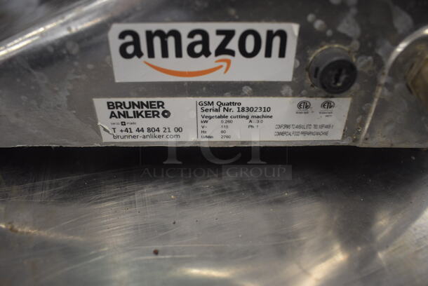 Brunner Anliker GSM Quattro Vegetable Cutting Machine 115 Volts. Tested and Working! - Image 5 of 6