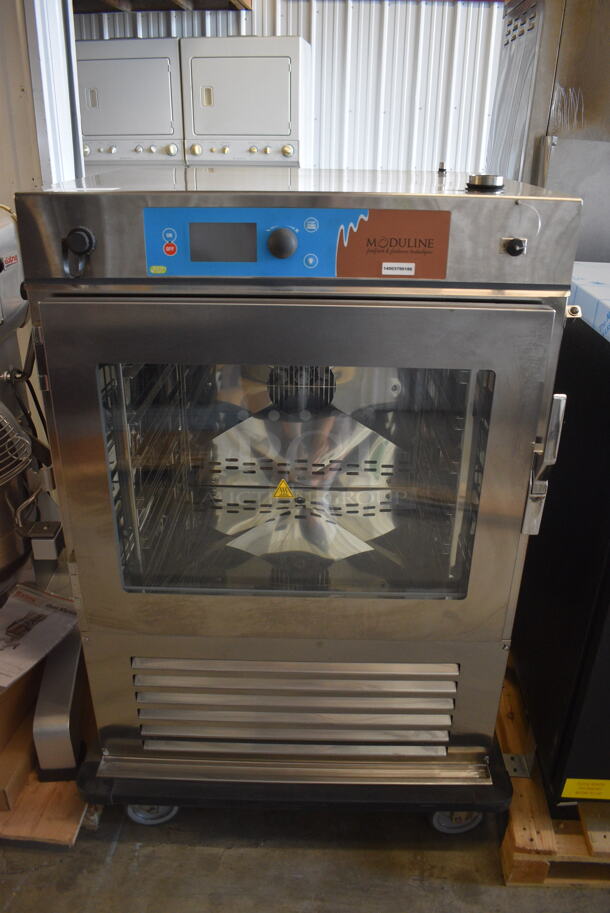 BRAND NEW! 2014 Moduline FR061E Steam Oven on Commercial Casters. 208 Volt 3 Phase. Tested and Working!