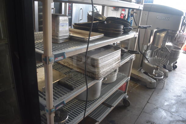 ALL ONE MONEY! 3 Tier Lot Including Fry Pans, Full Size and Half Size Baking Sheet Pans, Stock Pots, Drop Ins and MORE! - Image 2 of 5