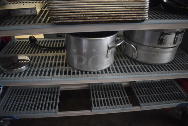 ALL ONE MONEY! 3 Tier Lot Including Fry Pans, Full Size and Half Size Baking Sheet Pans, Stock Pots, Drop Ins and MORE! - Image 5 of 5