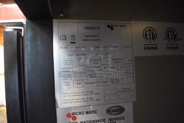 BRAND NEW! 2019 Micro Matic MDD 23 E Pro Line Kegerator No Tower. 220 Volt 1 Phase. Tested and Working! - Image 5 of 7