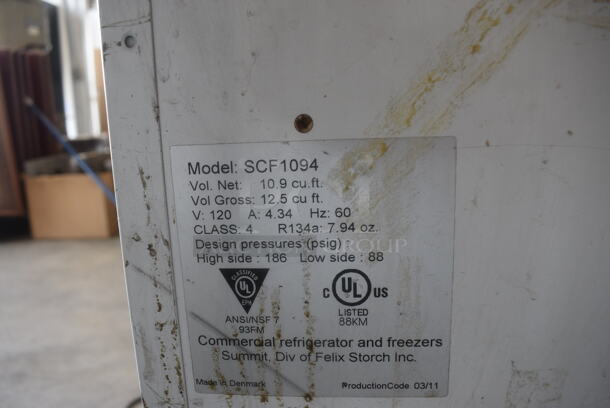 2011 Summit SCF1094 Chest Freezer Merchandiser. 120 Volts. Tested and Does Not Power On - Image 7 of 8