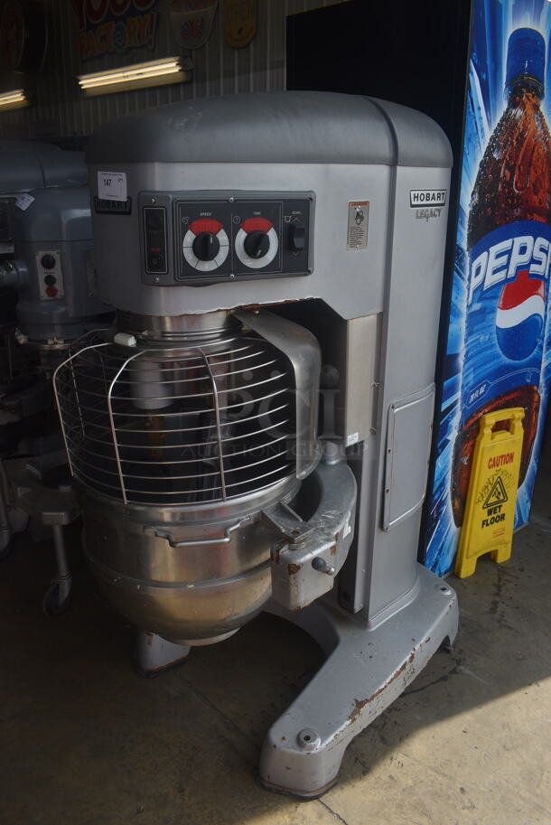 Hobart Legacy HL800 80 Quart Dough Mixer w/ Bowl Guard, Paddle and Stainless Steel Bowl. 200-240 Volts 3 Phase - Image 3 of 6