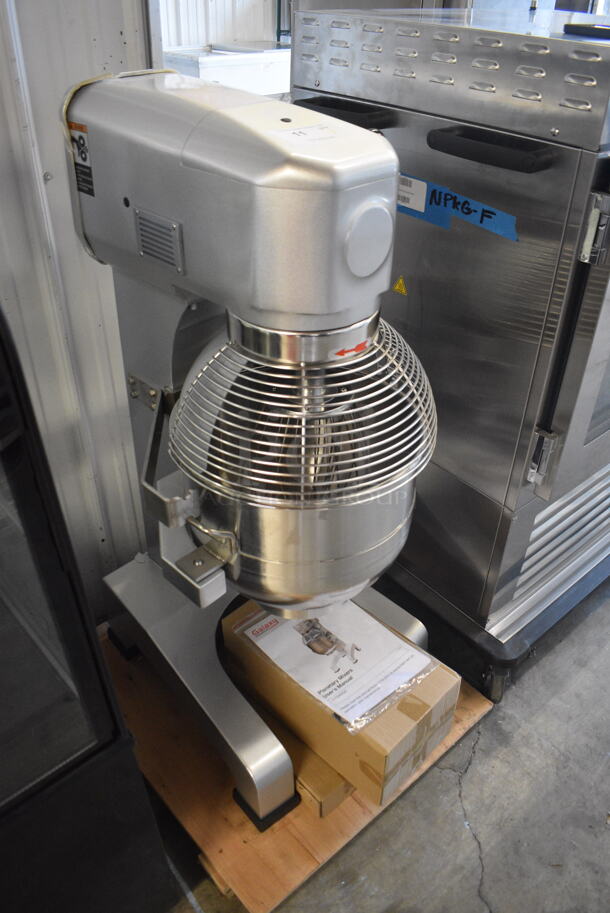 BRAND NEW SCRATCH AND DENT! Galaxy 30 Quart Mixer 177GMIX30 w/ Stainless Steel Bowl, Bowl Guard, Paddle, Whisk and Dough Hook Attachments. 110 Volt 1 Phase. Tested and Working! - Image 2 of 10