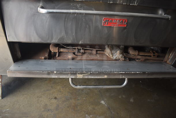 2 Marsal Double Stack Natural Gas Deck Pizza Oven w/ Stones on Legs. 2 Times Your Bid! - Image 7 of 8