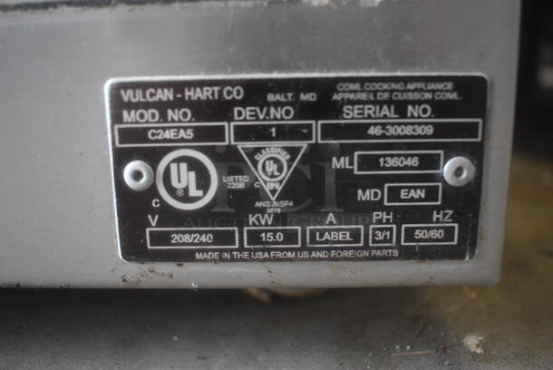 Vulcan Countertop Electric Powered Steamer C24EA5. 208/240 1 or 3 Phase - Image 5 of 6