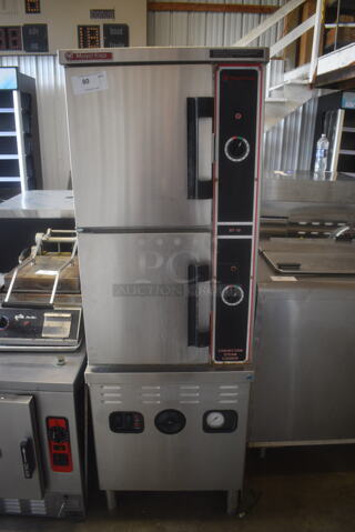 Market Forge 2 Compartment Convection Natural Gas Powered Convection Steam Cooker ST-10 ST10M24G