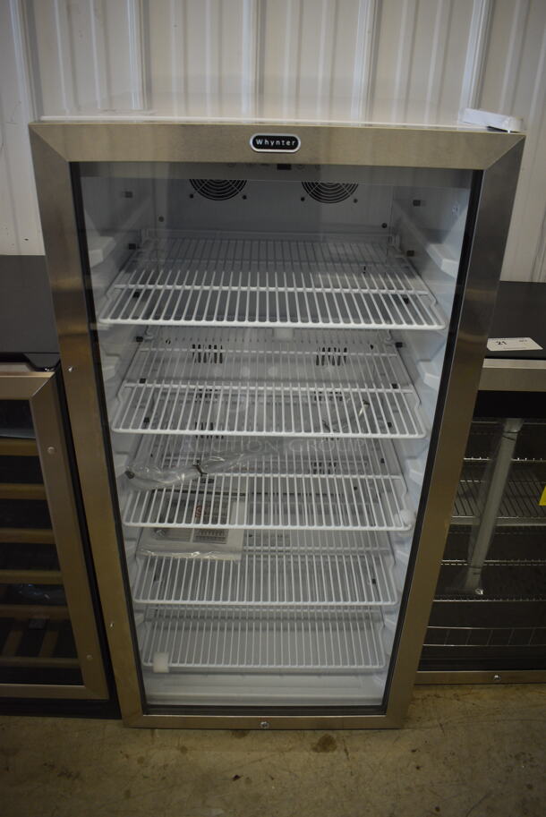 BRAND NEW SCRATCH AND DENT! Whynter Freestanding 8.1 CF Commercial Beverage Merchandiser CBM-815WS 115 Volts. Tested and Working!