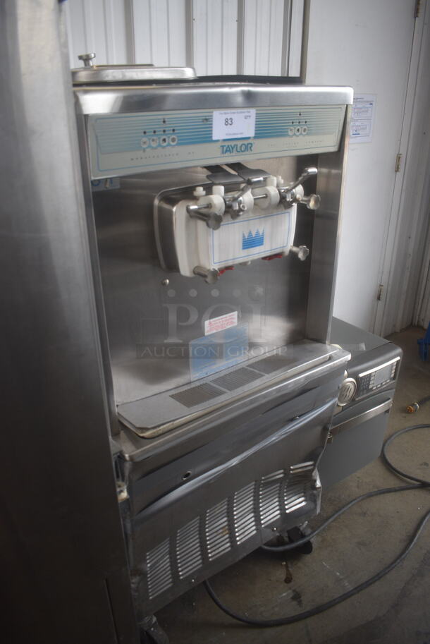 Taylor 2 Flavor Air Cooled Ice Cream Yogurt Machine 339-27. See Pics for Damage. 208-230 Volts 1 Phase - Image 2 of 8
