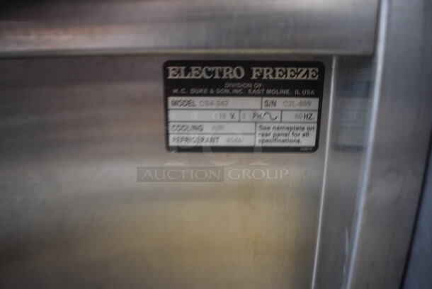 Electro Freeze CS4-242 Compact Single Flavor Air Cooled Yogurt Ice Cream Machine. 115 Volt 1 Phase.  - Image 5 of 6