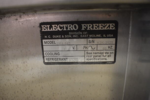 Electro Freeze Compact Single Flavor Air Cooled Ice Cream Yogurt Machine CS4-242. 115 Volt - Image 5 of 6