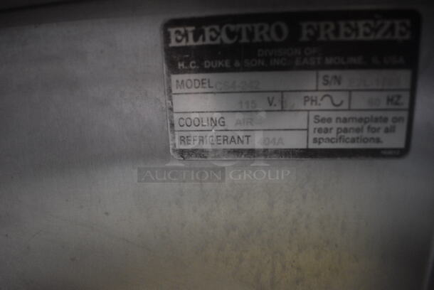 Electro Freeze Compact Single Flavor Air Cooled Ice Cream Yogurt Machine CS4-242. 115 Volt - Image 5 of 6