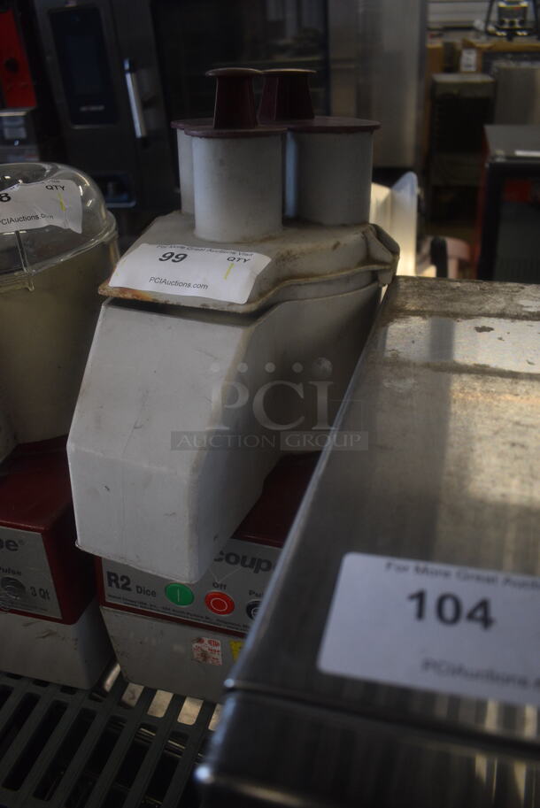 Robot Coupe R2 Dice Countertop Food Processor w/ Continuous Feed Head. 115 Volt. Tested and Working! - Image 3 of 6
