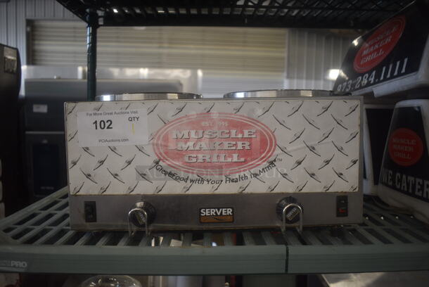 Server Twin FS-4 Dual Topping Warmer. 120 Volts. Tested and Working! - Image 1 of 6