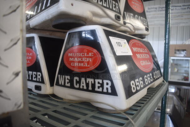 4 Lighted Car Toppers. 4 Times Your Bid! - Image 2 of 5