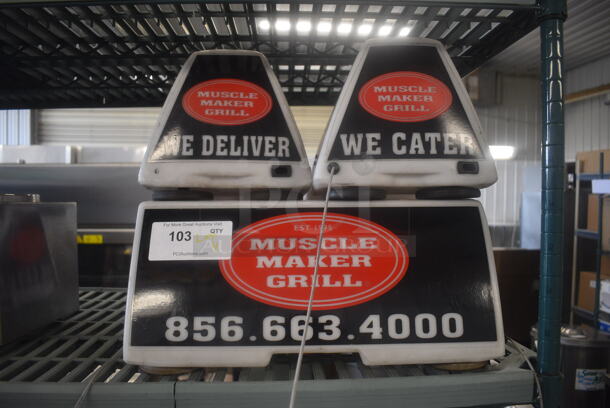 4 Lighted Car Toppers. 4 Times Your Bid! - Image 4 of 5