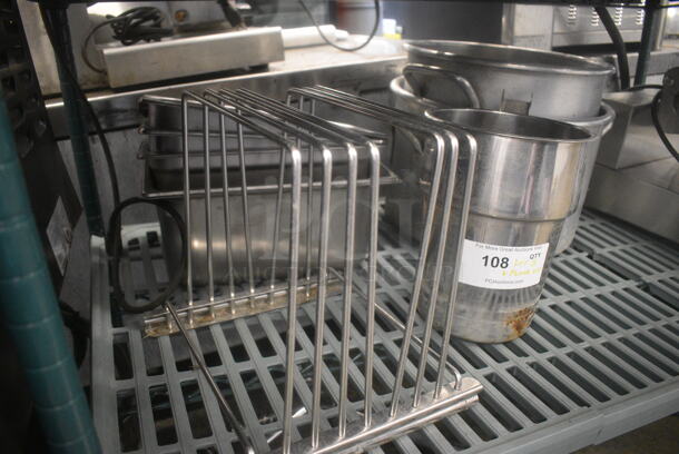 ALL ONE MONEY! Tier and Floor Lot Including Faucet w/ Sprayer, Stock Pots, Drop In Bins and More! - Image 2 of 4