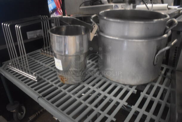 ALL ONE MONEY! Tier and Floor Lot Including Faucet w/ Sprayer, Stock Pots, Drop In Bins and More! - Image 3 of 4