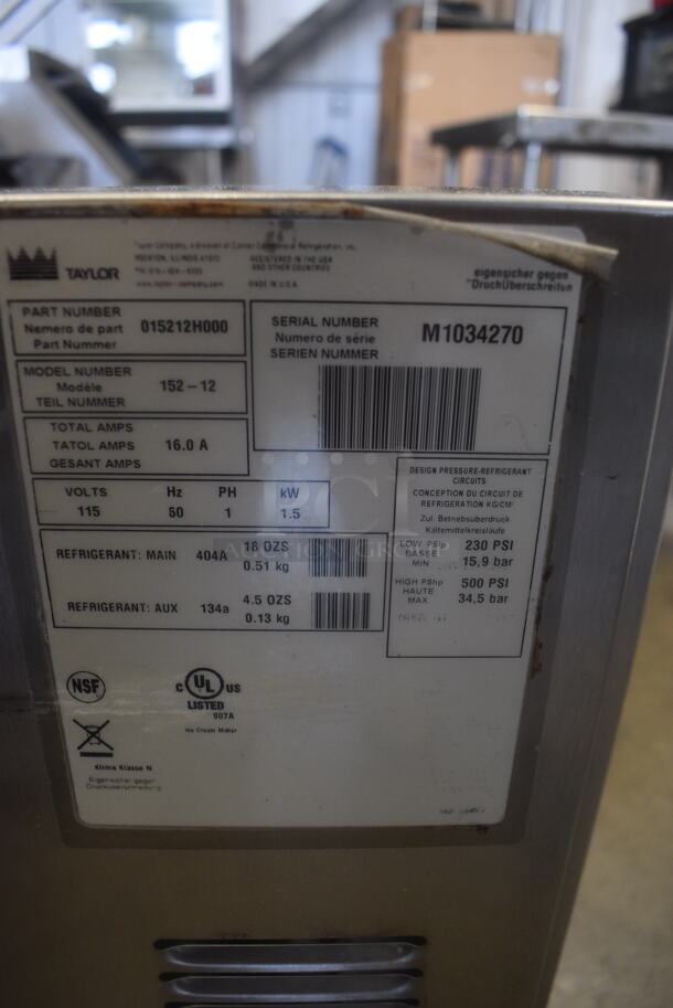 2011 Taylor Air Cooled Single Flavor Yogurt Ice Cream Machine 152-12 115 Volts 1 Phase - Image 5 of 6