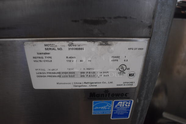 Manitowoc QD Series Undercounter Ice Machine. 115 Volts - Image 5 of 6
