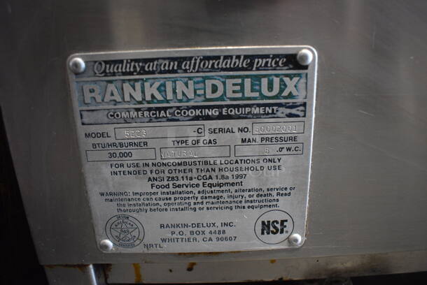 Rankin-Delux 5223 Natural Gas Powered Charbroiler. 30,000 BTU/Burner - Image 5 of 6