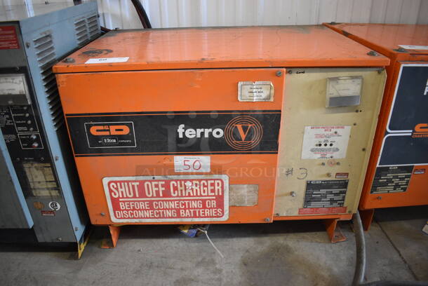 C&D Ferro V Commercial Battery Charger AutoReg FR18CE135G. 208/240/480 Volt 1 Phase