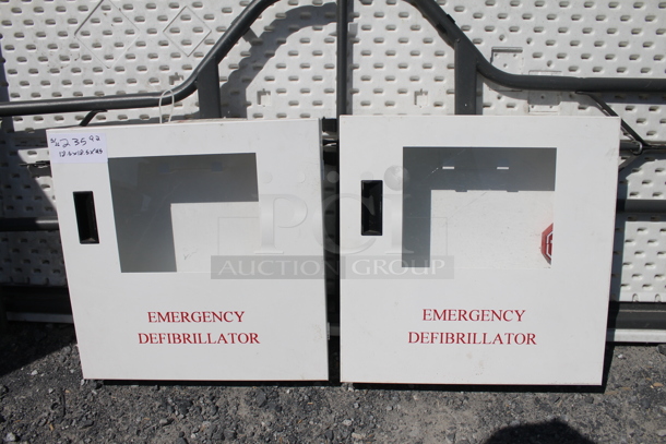 2 AED Wall Mount Enclosures. 2 Times Your Bid!  - Image 1 of 6