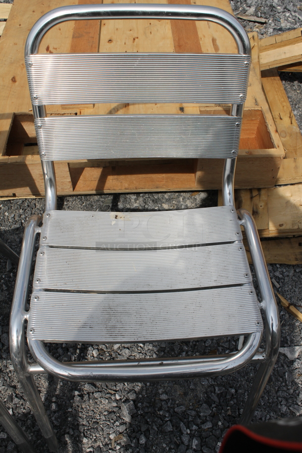 4 Aluminum Outdoor Dining Chairs. 4 Times Your Bid! - Image 3 of 3